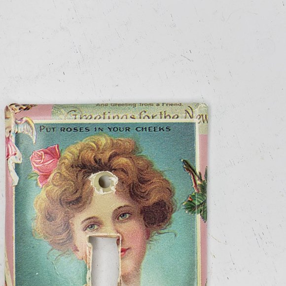 Vintage Hires Root Beer Light Switch Plate Cover Put Roses In Your Cheeks - Picture 2 of 5